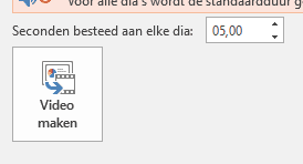 Powerpoint naar video - stap 4